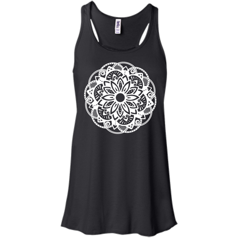 floral mandala - white tank tops & T-Shirt