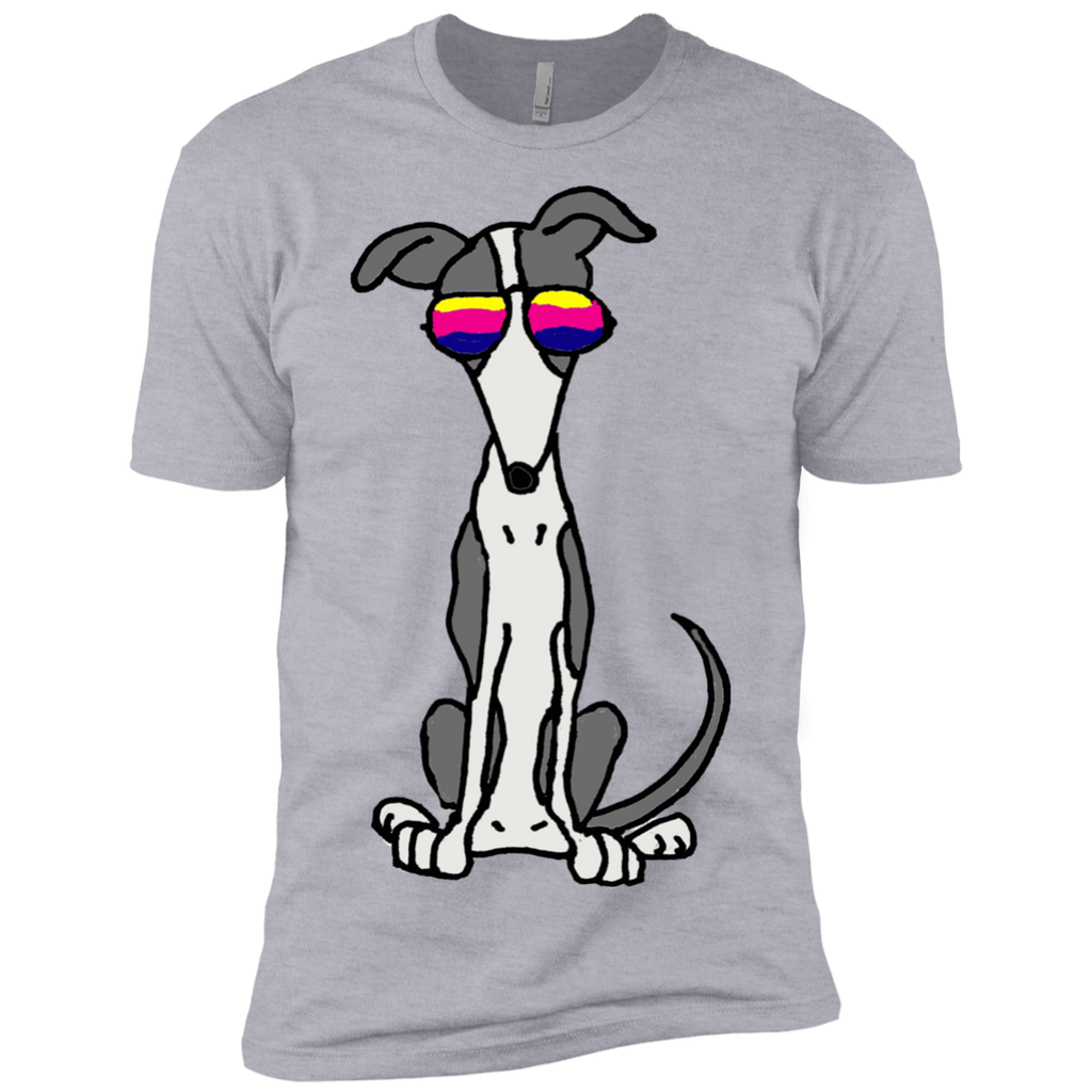cool funny grey and white greyhound dog in sunglasses T-Shirt