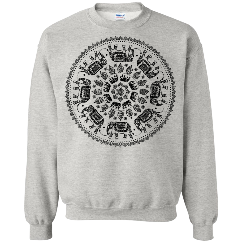 circling elephants mandala (on white) sweatshirt T-Shirt