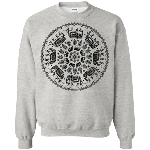 circling elephants mandala (on white) sweatshirt T-Shirt