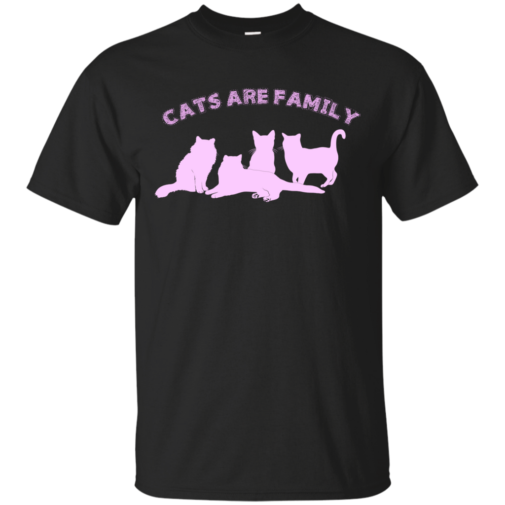 cats are family (pink) matching family T-Shirt