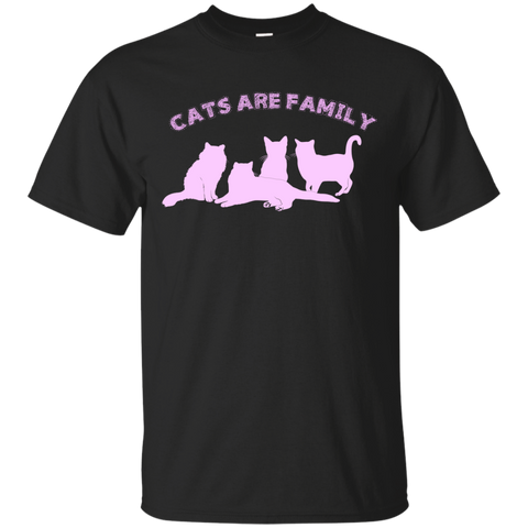 cats are family (pink) matching family T-Shirt