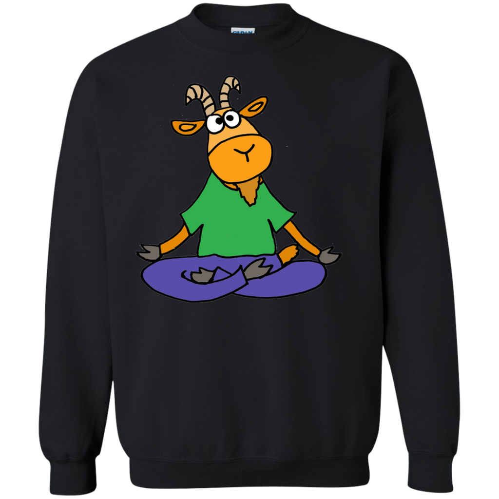 funny goat yoga lotus position sweatshirt T-Shirt
