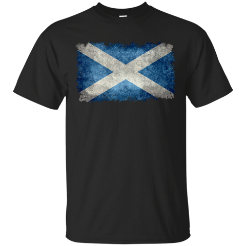 flag of scotland in vintage retro style T-Shirt