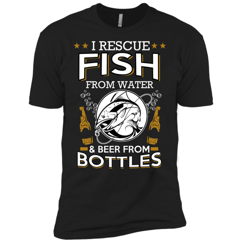 fish from water and beer from bottles T-Shirt