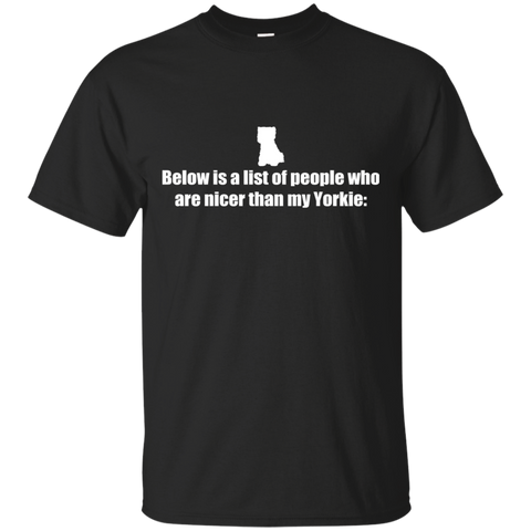 below is a list of people - yorkie T-Shirt