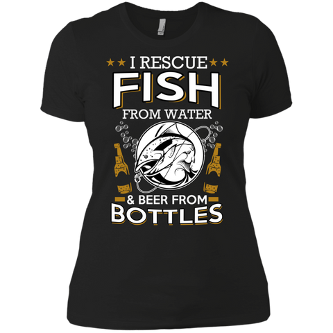 fish from water and beer from bottles T-Shirt