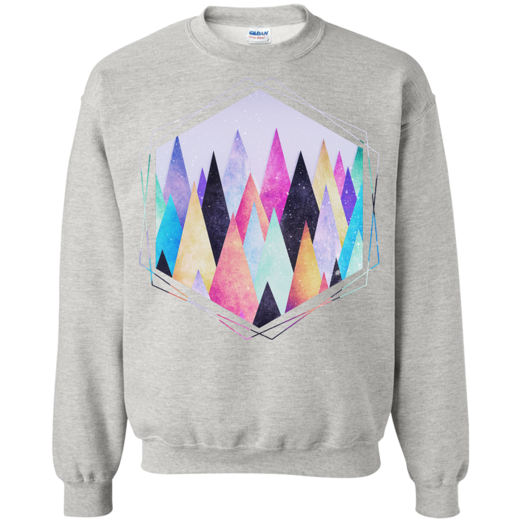 colorful abstract geometric triangle peak wood's  funny T-Shirt