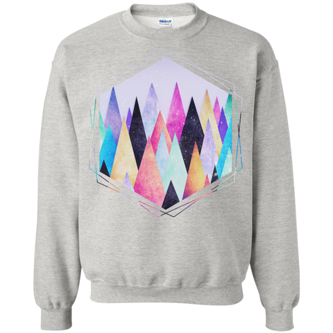 colorful abstract geometric triangle peak wood's  funny T-Shirt