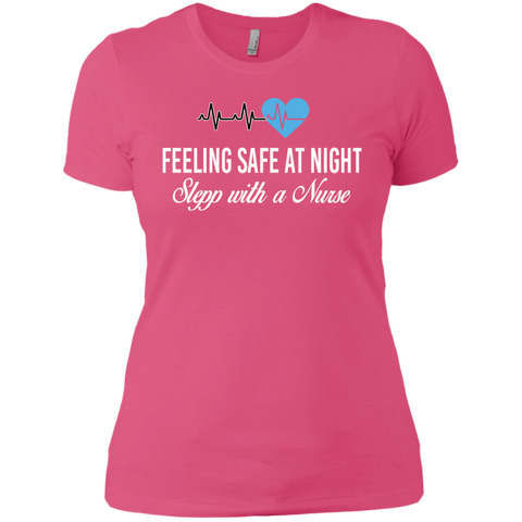 feeling safe at night sleep with a nurse T-Shirt