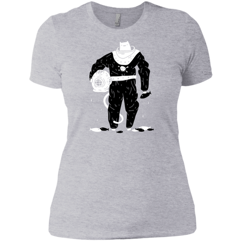 deep sea diver cat (black suit) T-Shirt