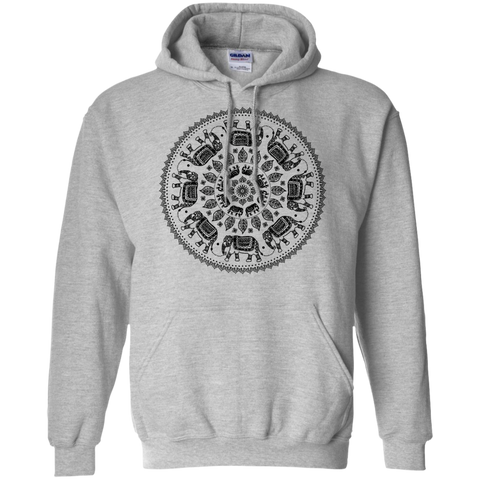 circling elephants mandala (on white) sweatshirt T-Shirt