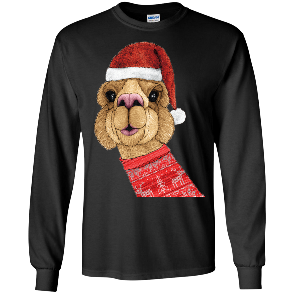 alpaca christmas holiday sweater T-Shirt