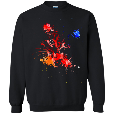 colorful grunge cat portrait T-Shirt