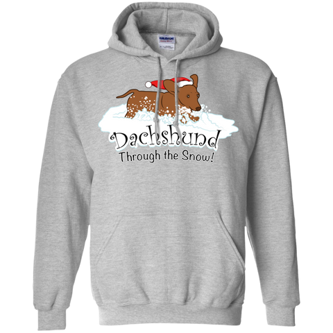 dachshund through the snow  funny T-Shirt