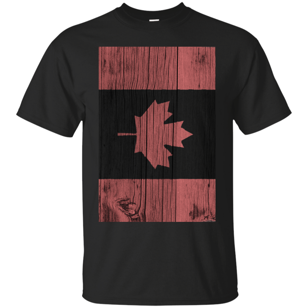 canaada flag painted on wood T-Shirt