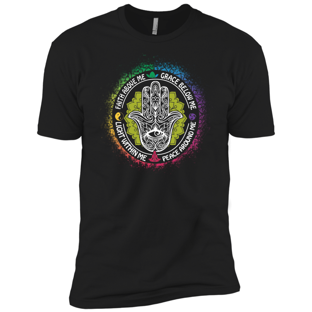 faith above me grace below me light within me peace around me T-Shirt