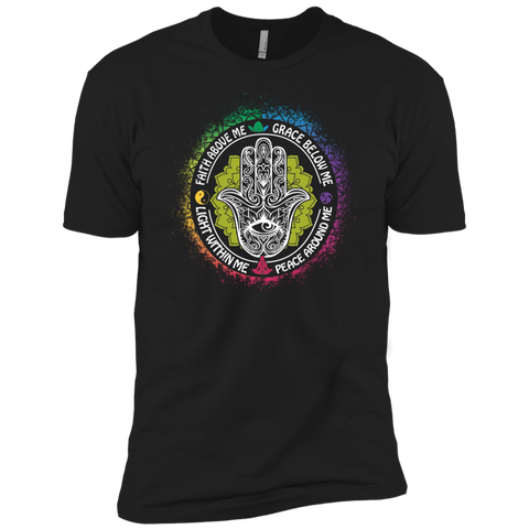 faith above me grace below me light within me peace around me T-Shirt