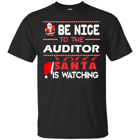be nice to the auditor santa is watching sweater, T-Shirt