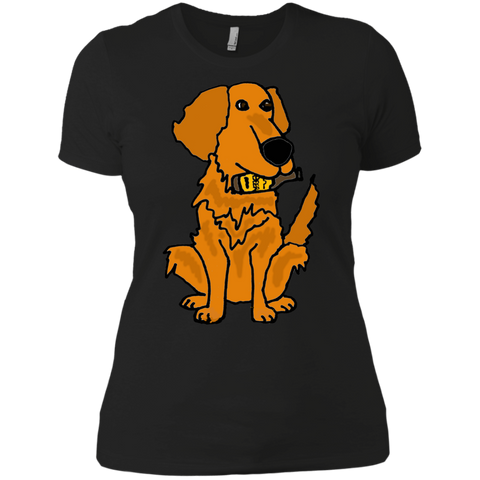 cool funny golden retriever dog with beer bottle T-Shirt