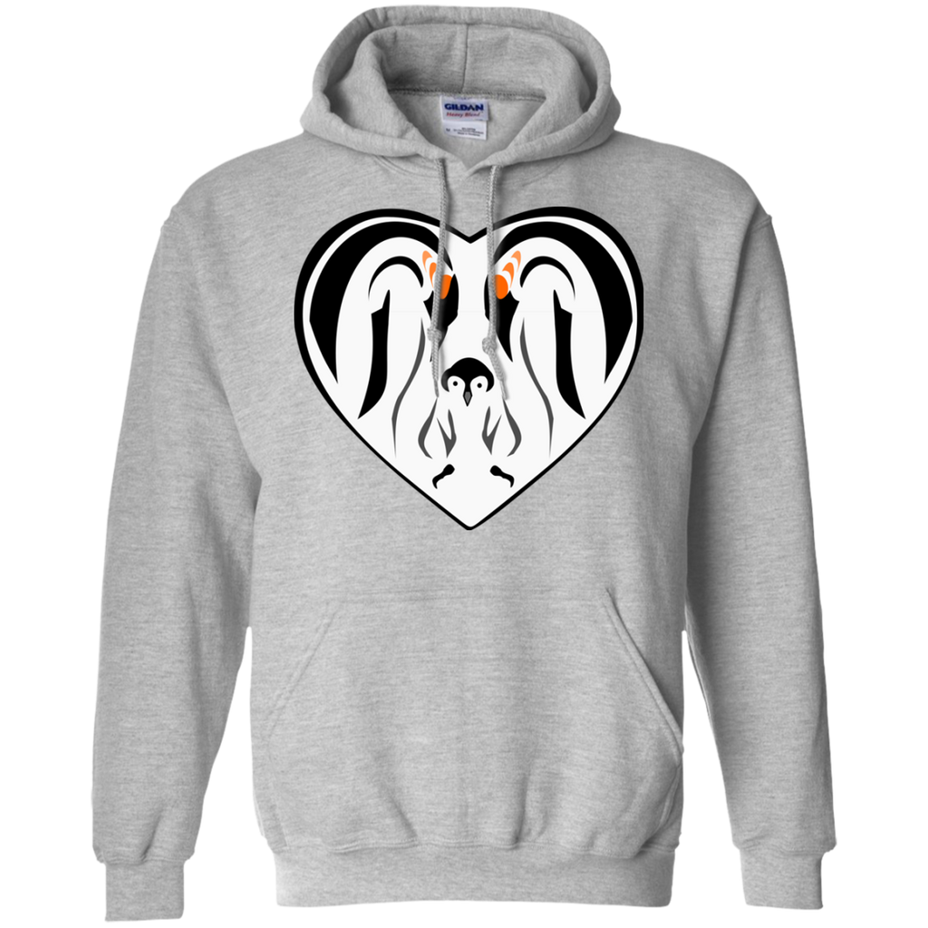 emperor penguin family love heart matching family T-Shirt