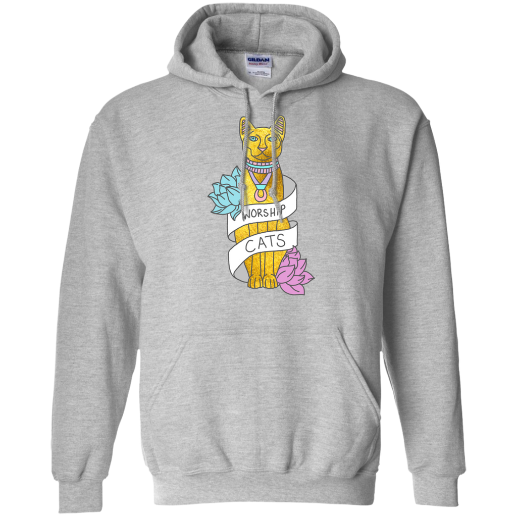 cats egypt pyramid gold kitten pets tabby tumblr gold typography sweatshirt T-Shirt