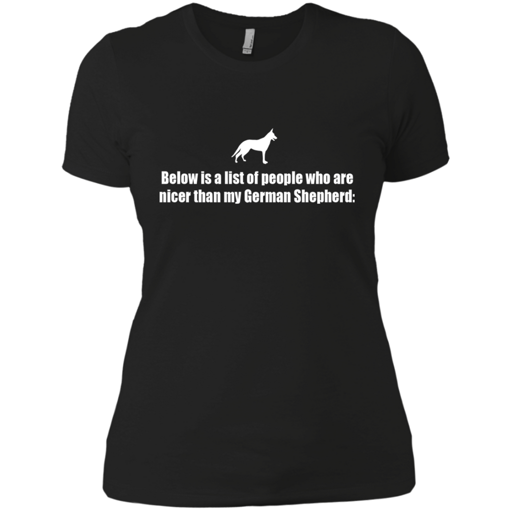 below is a list of people -german shepherd T-Shirt