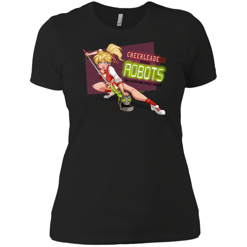 cheerleaders versus robots T-Shirt