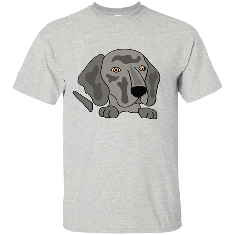 funny cute weimaraner puppy dog art T-Shirt