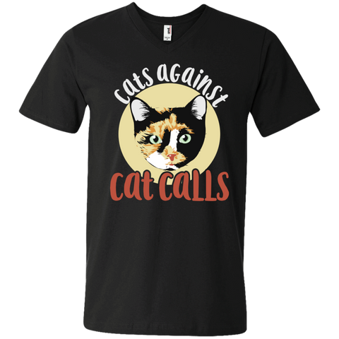 cats against catcall calico cat feminism T-Shirt