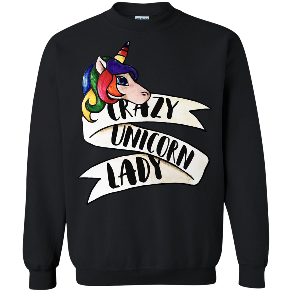 crazy unicorn lady sweatshirt T-Shirt