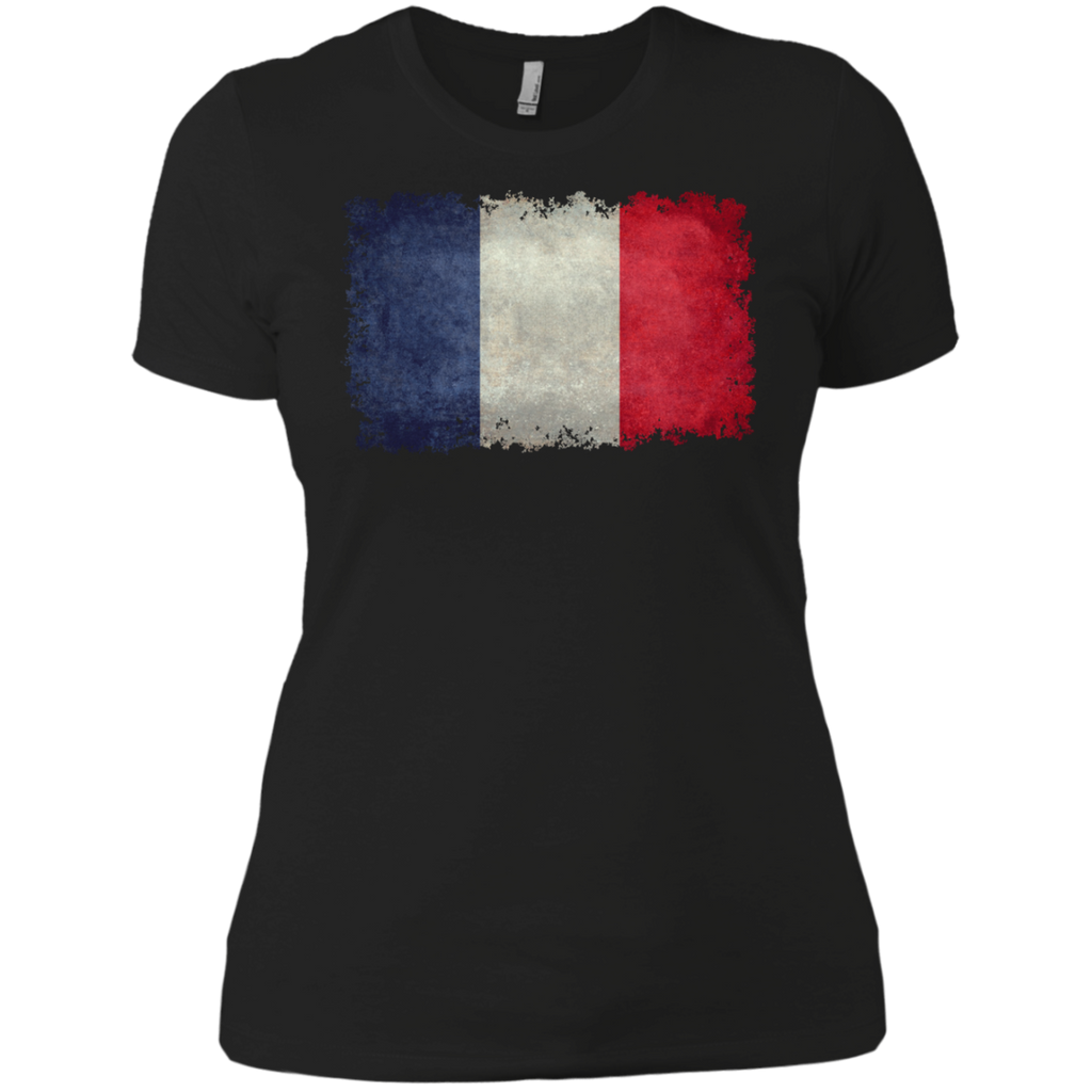 flag of france in vintage retro style T-Shirt