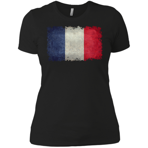 flag of france in vintage retro style T-Shirt