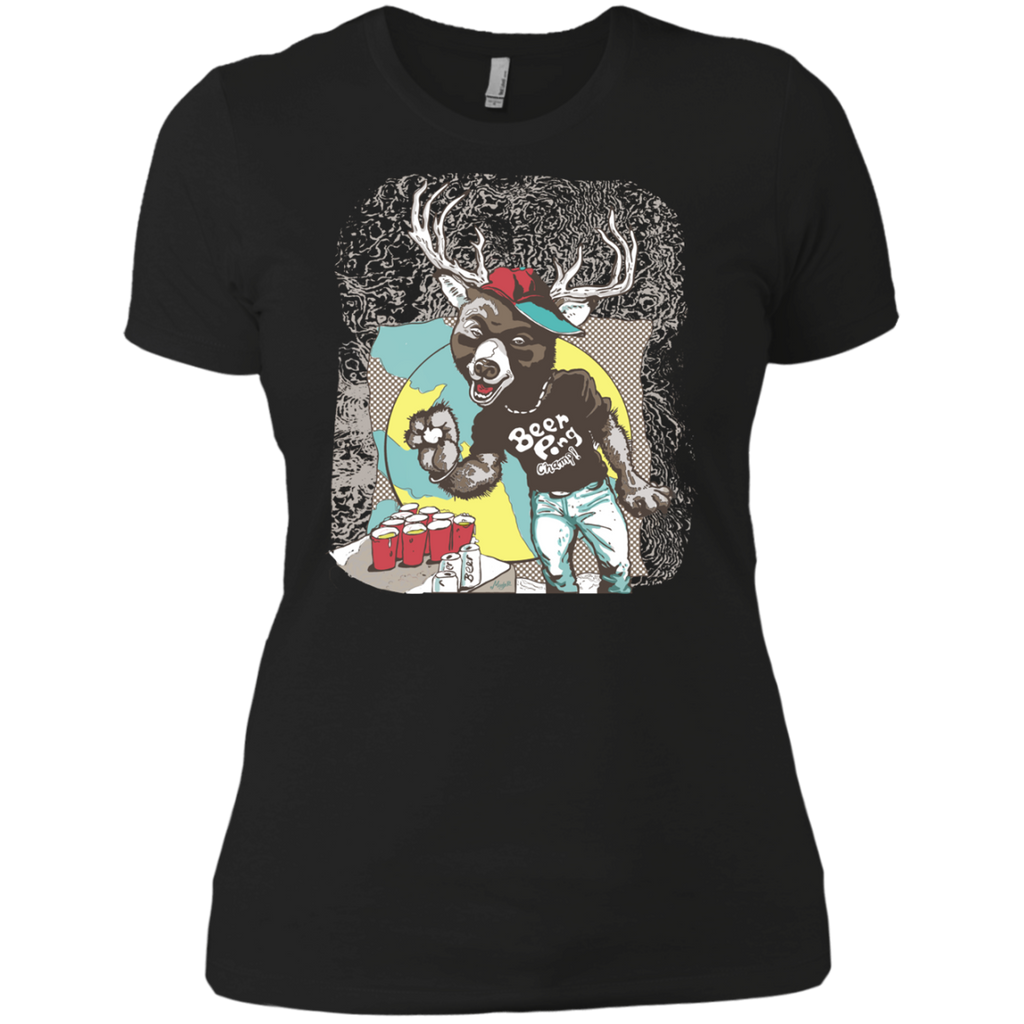 bear plus deer equals beer pong T-Shirt