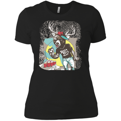 bear plus deer equals beer pong T-Shirt