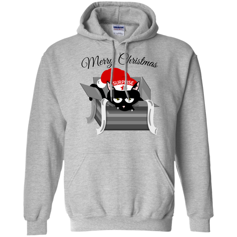 cat in a christmas box  funny T-Shirt