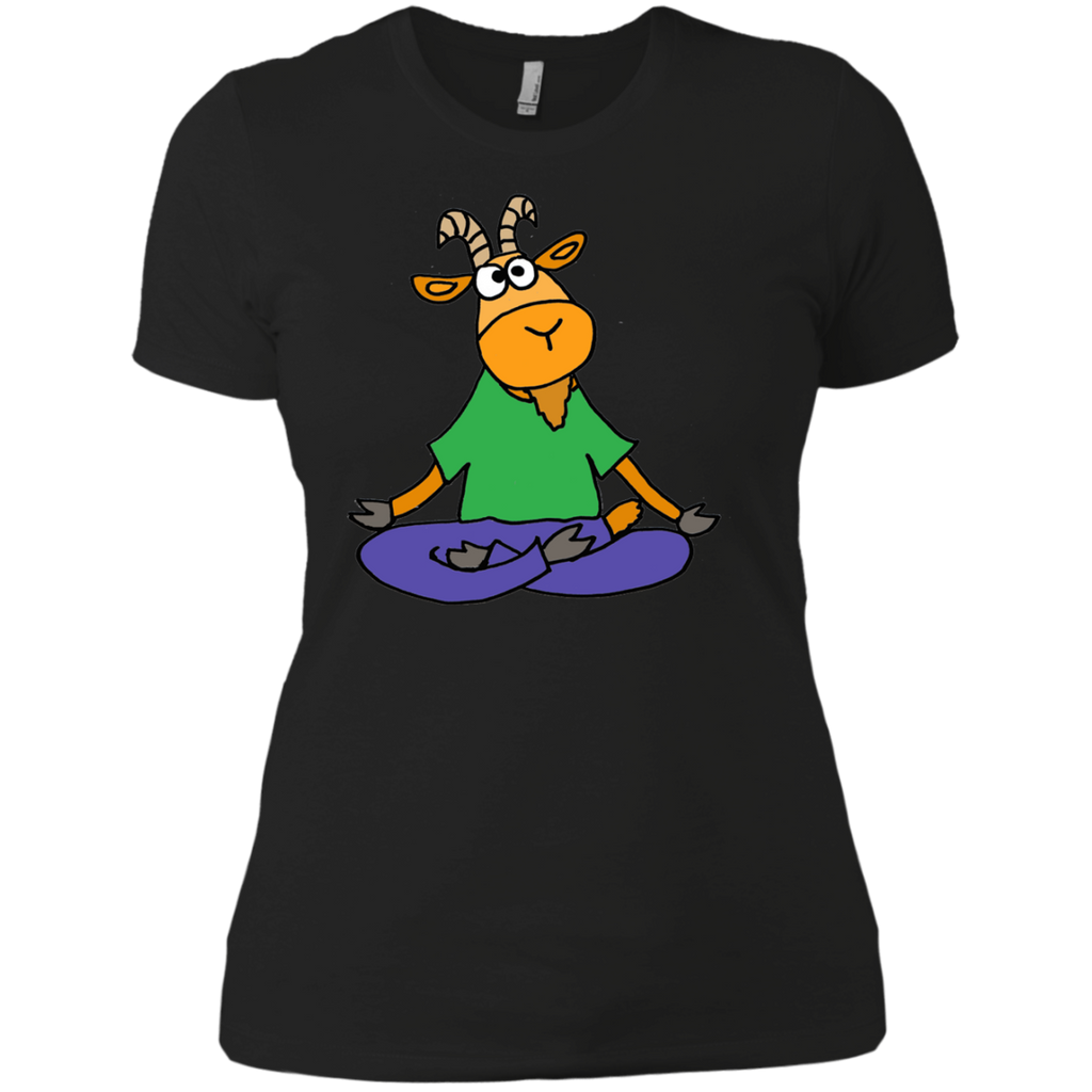 funny goat yoga lotus position sweatshirt T-Shirt