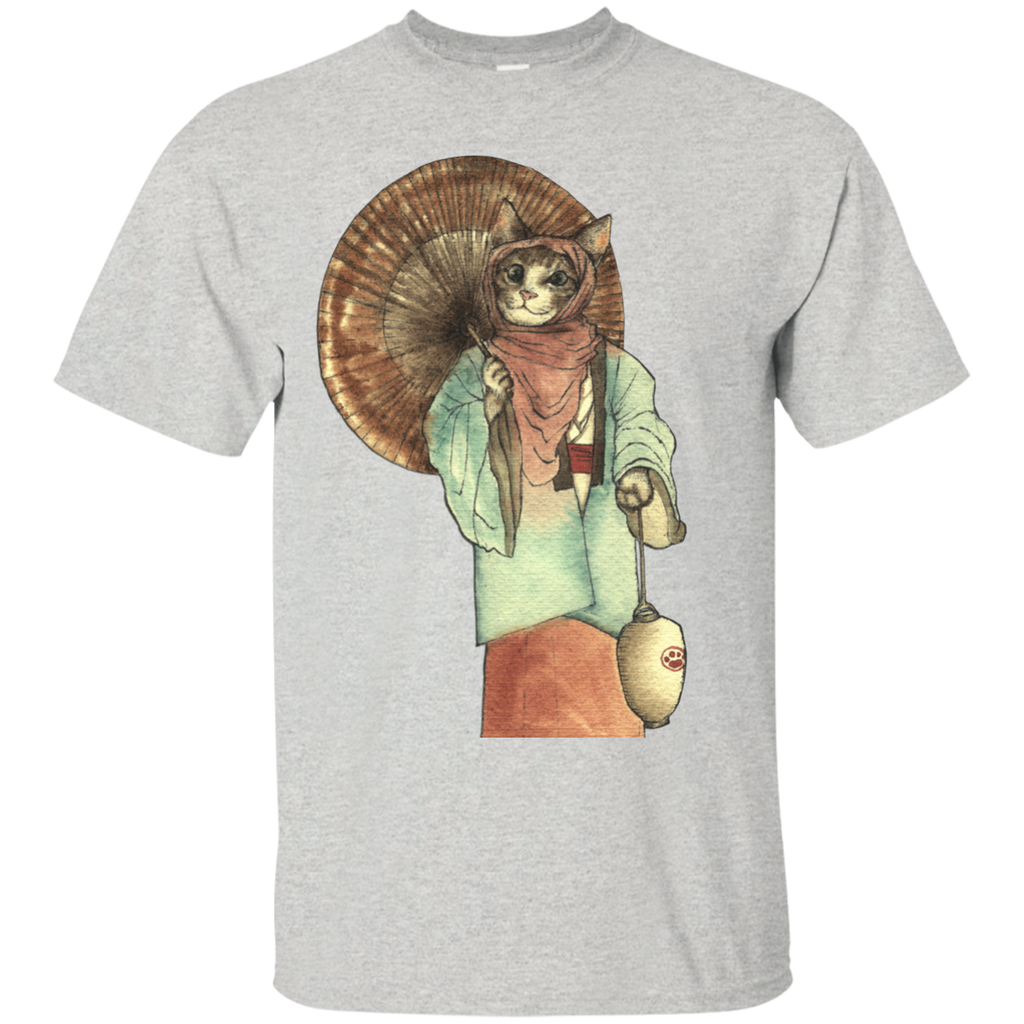 japanese umbrella cat with lantern sweatshirt T-Shirt