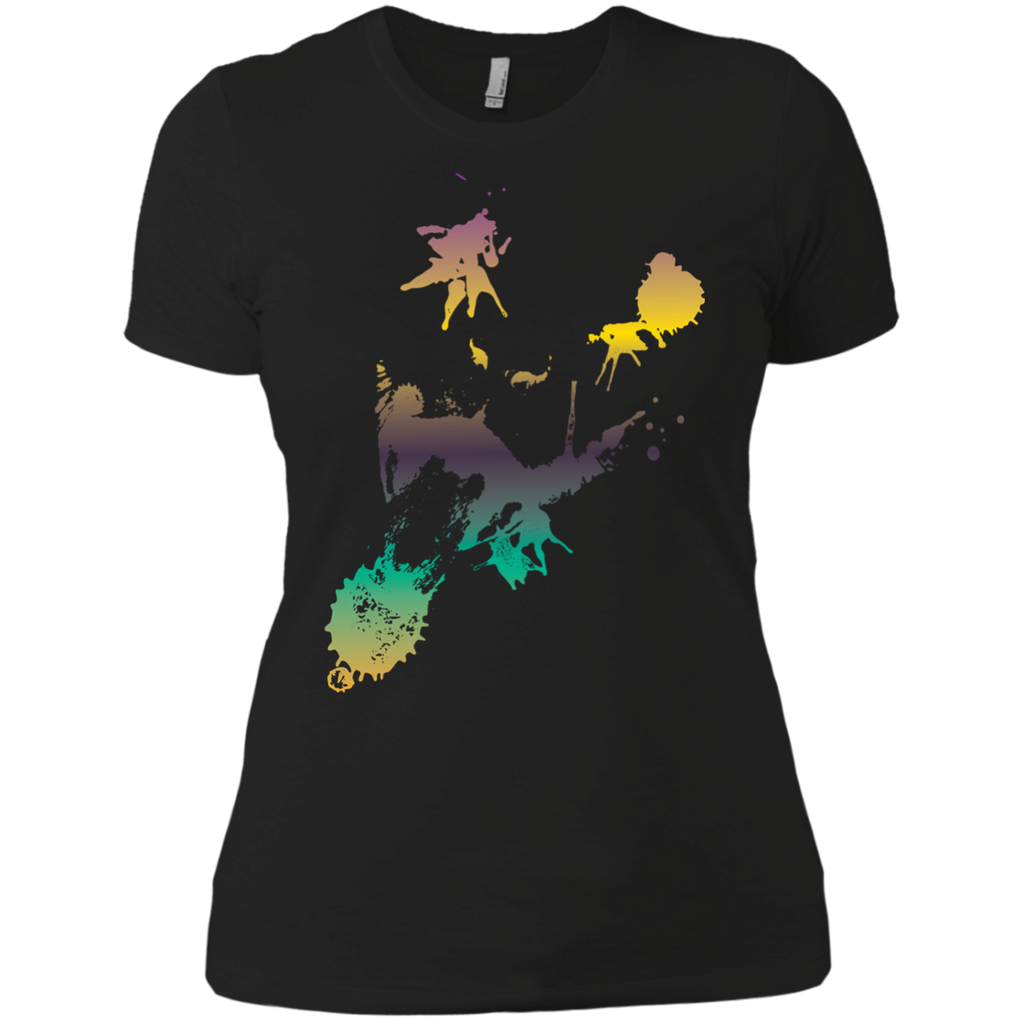 colorful grunge cat smile portrait T-Shirt