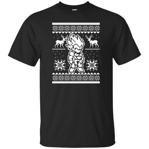christmas saiyan prince ugly sweater holiday sweater T-Shirt