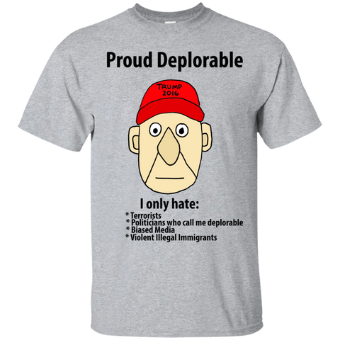 funny proud deplorable political cartoon sweatshirt T-Shirt