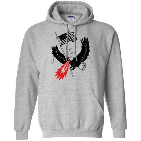 fire breathing bald eagle of patriotism T-Shirt