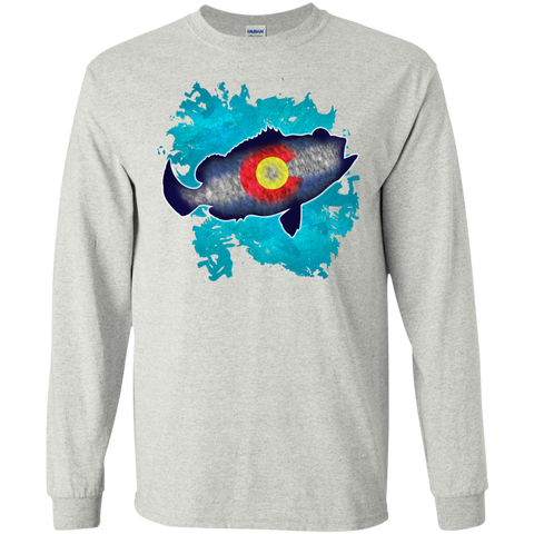 colorado flag bass fish splash T-Shirt