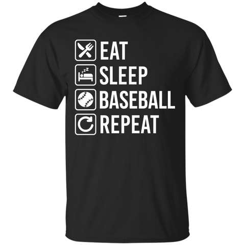 baseball eat sleep repeat T-Shirt
