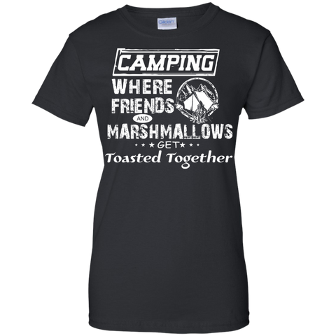 camping where friends and marshmallows get toasted together T-Shirt