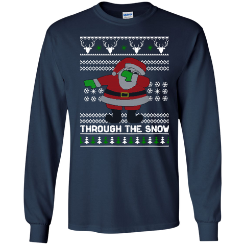 dabbing through the snow funny christmas sweater, T-Shirt