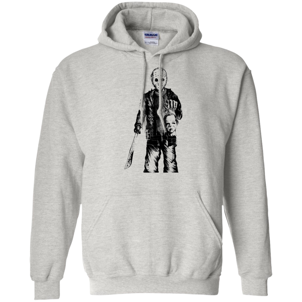 jason vs michael myers sticker halloween Pullover Hoodie 8 oz