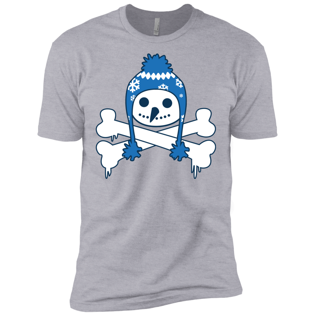 cute snowman skull winter art T-Shirt