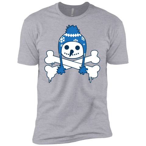 cute snowman skull winter art T-Shirt