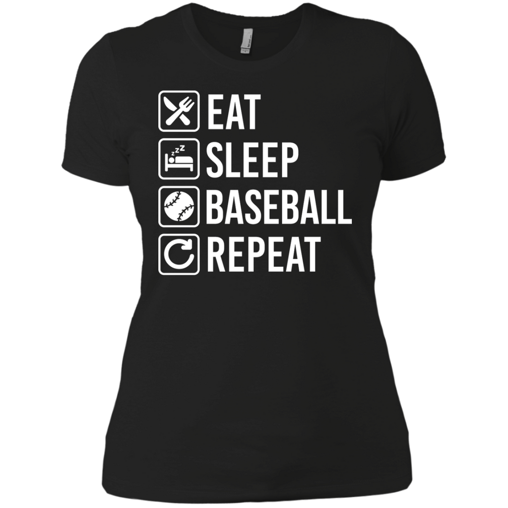 baseball eat sleep repeat T-Shirt